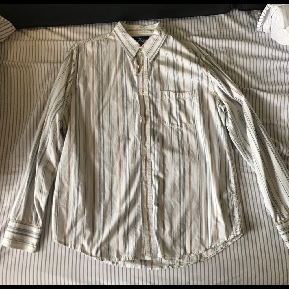 Vintage Stripped Button Down Shirt